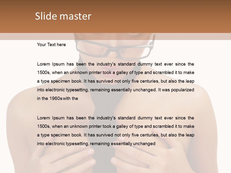 Isolated  Table PowerPoint Template