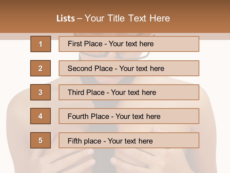 Isolated  Table PowerPoint Template