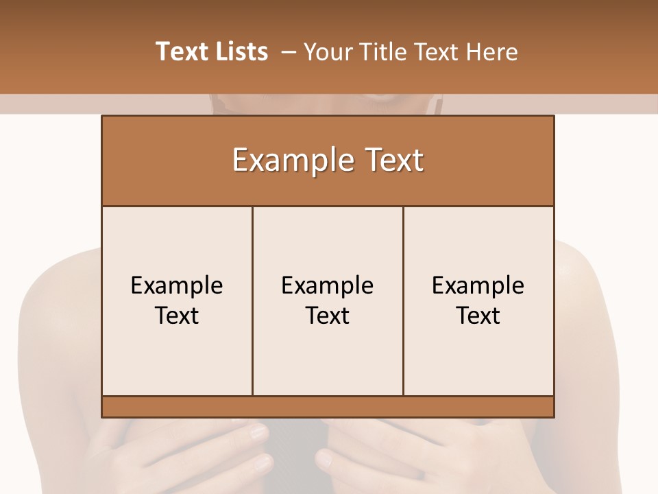 Isolated  Table PowerPoint Template