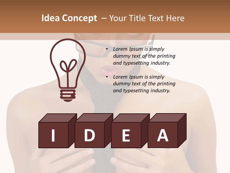 Isolated  Table PowerPoint Template