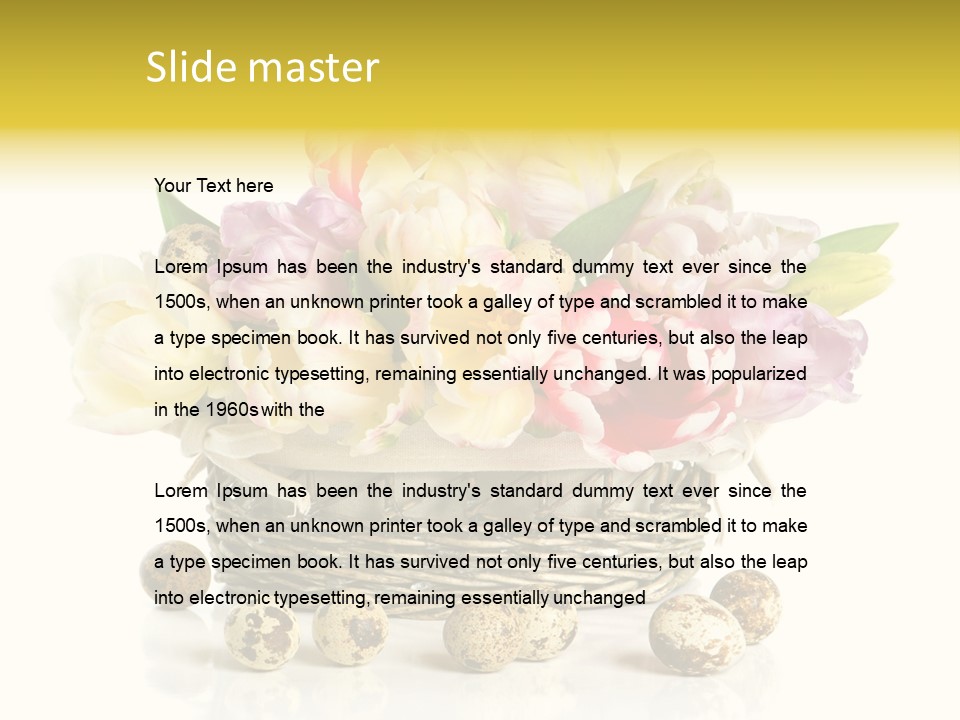 Flower Colorful Rose PowerPoint Template