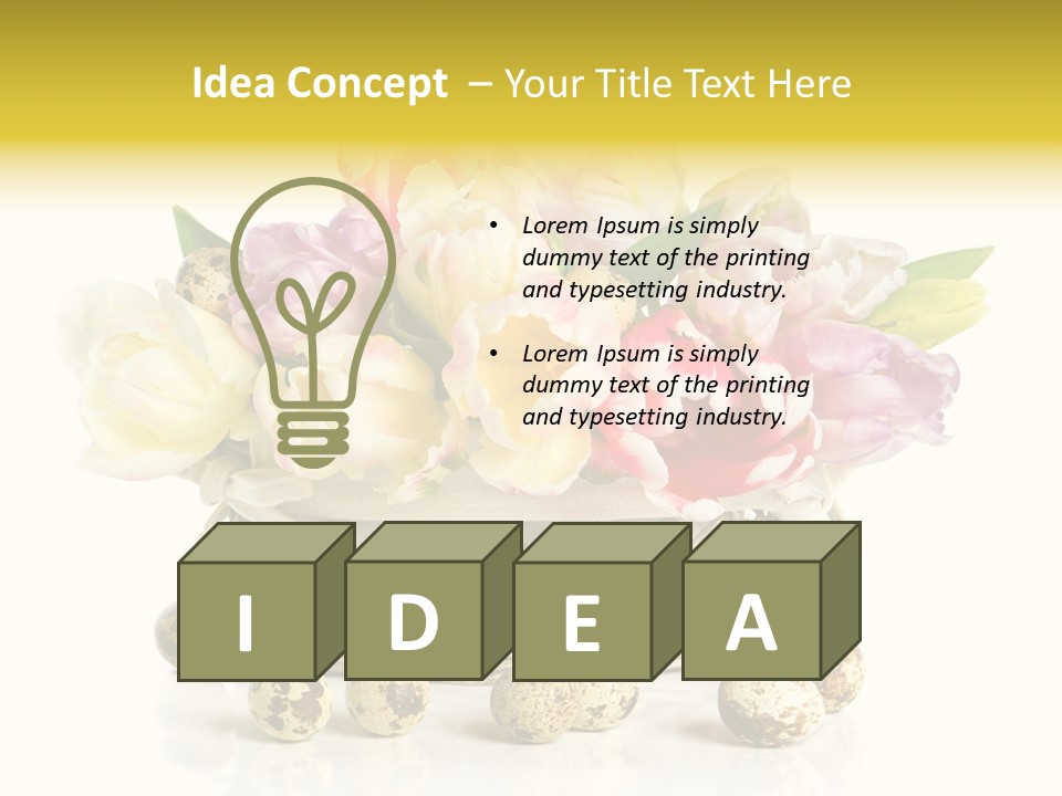 Flower Colorful Rose PowerPoint Template