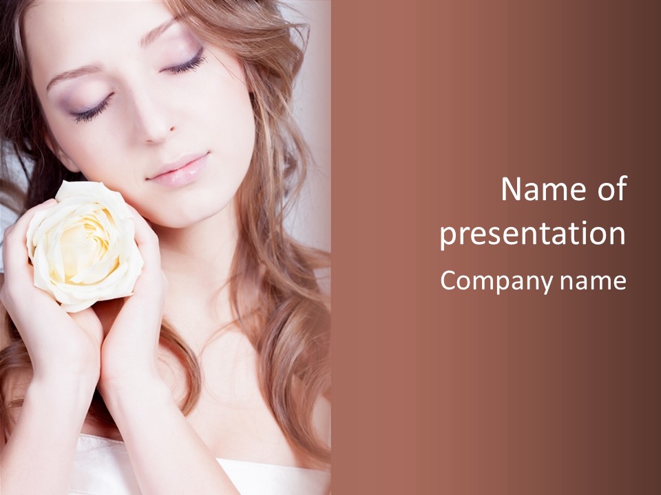 Girl Glamor Romantic PowerPoint Template