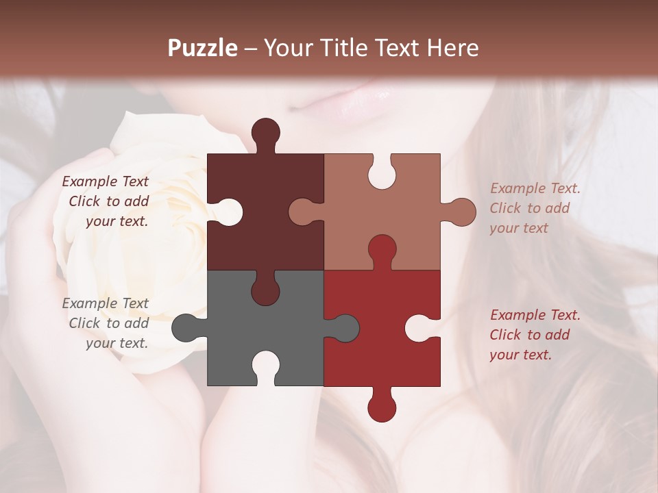 Girl Glamor Romantic PowerPoint Template