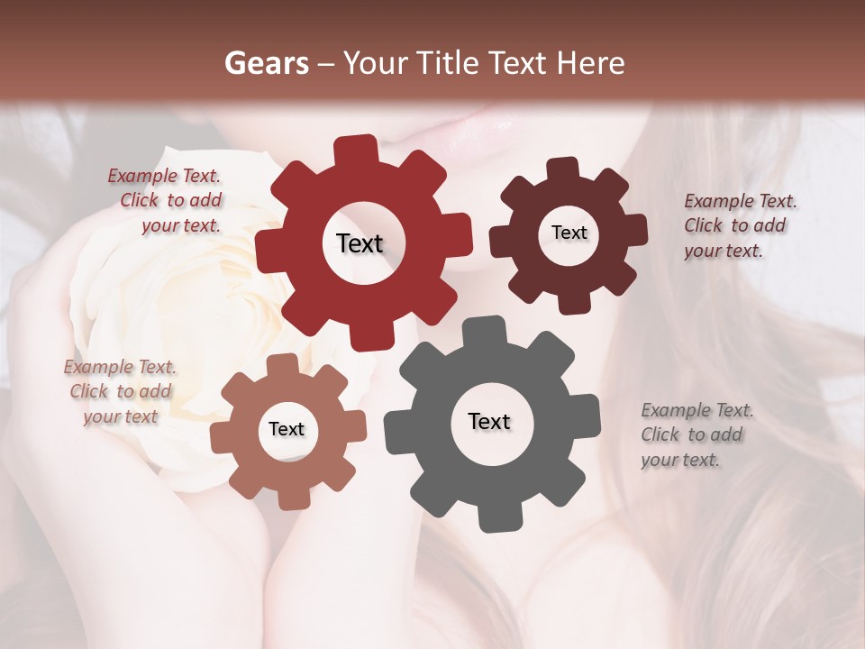 Girl Glamor Romantic PowerPoint Template