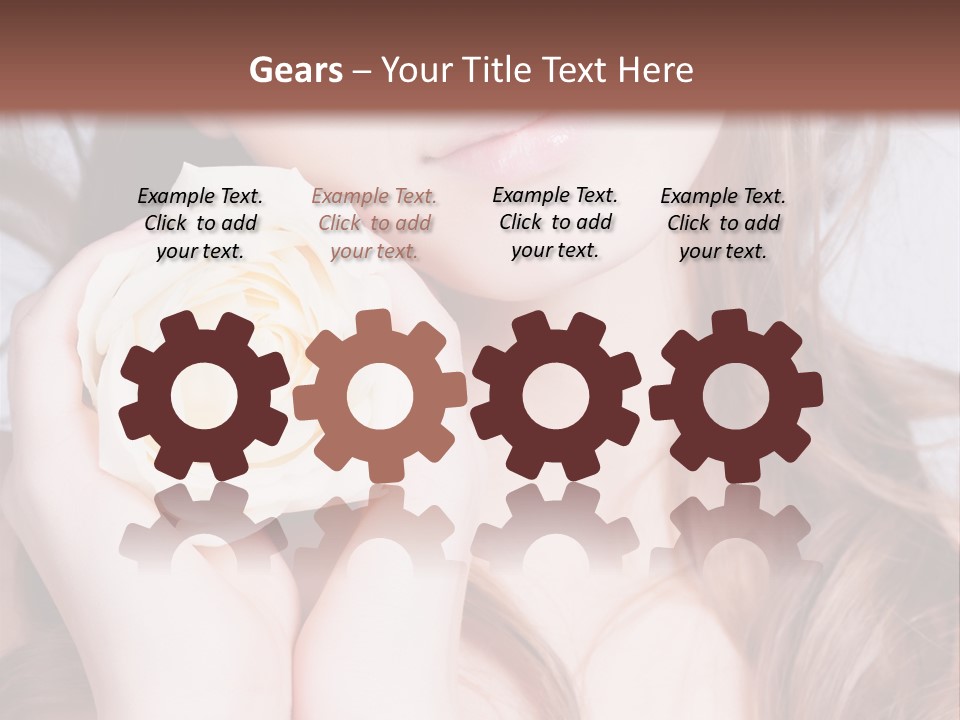 Girl Glamor Romantic PowerPoint Template