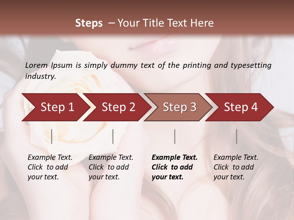 Girl Glamor Romantic PowerPoint Template