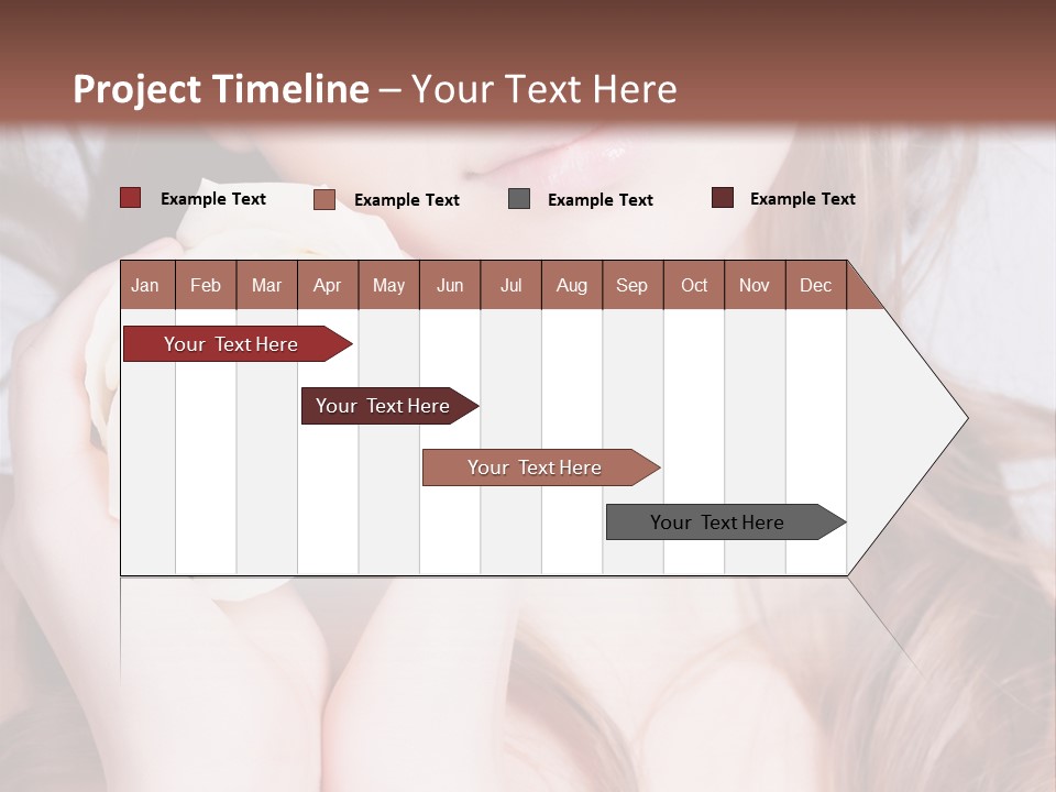 Girl Glamor Romantic PowerPoint Template
