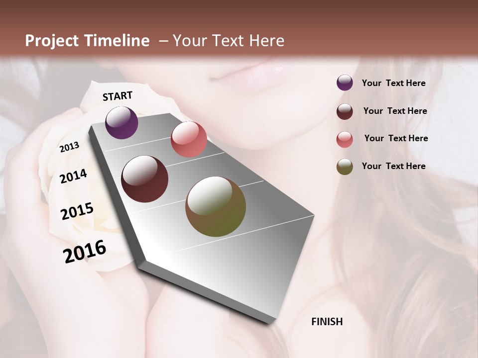 Girl Glamor Romantic PowerPoint Template