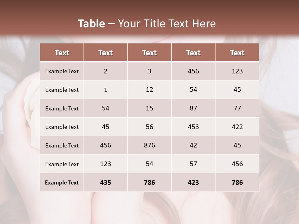 Girl Glamor Romantic PowerPoint Template