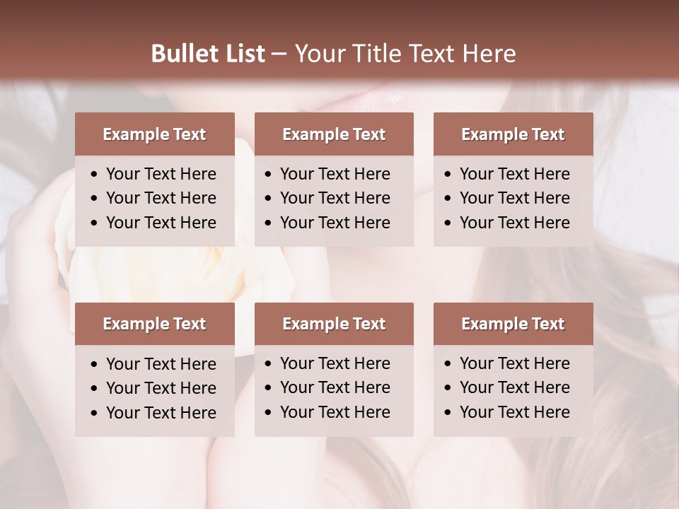 Girl Glamor Romantic PowerPoint Template