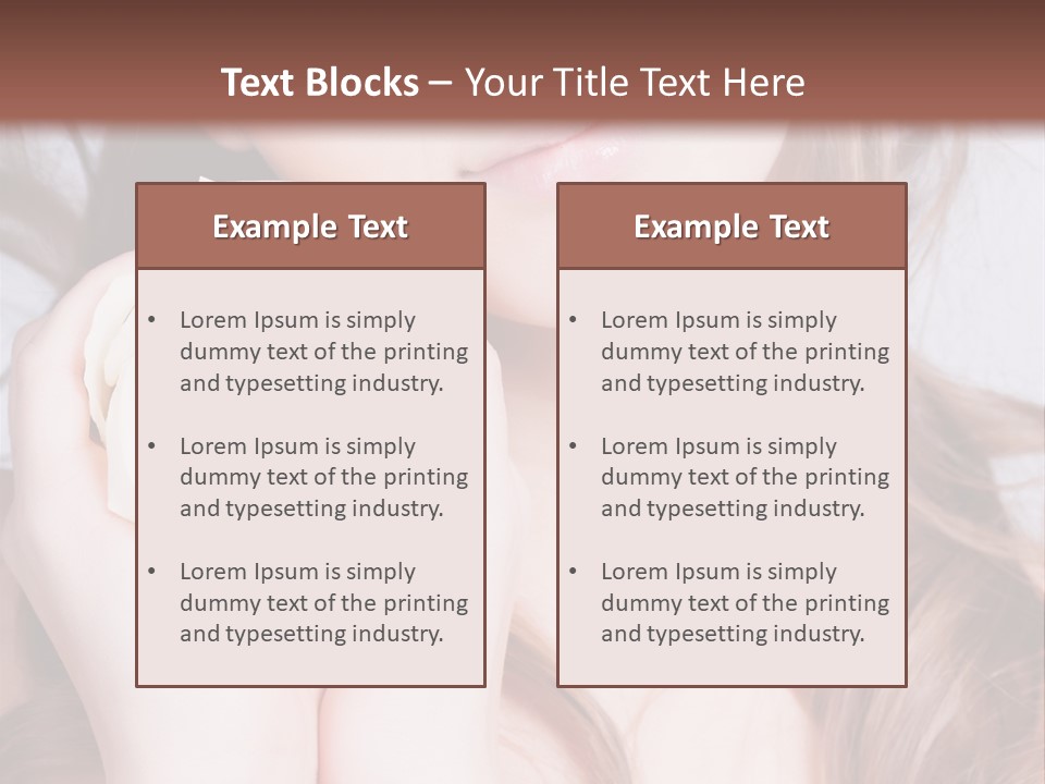 Girl Glamor Romantic PowerPoint Template