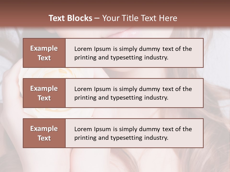 Girl Glamor Romantic PowerPoint Template