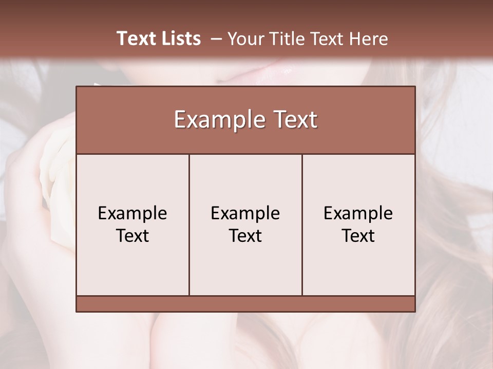Girl Glamor Romantic PowerPoint Template