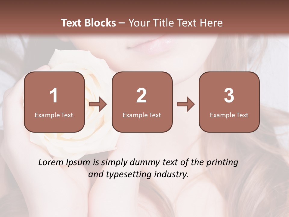 Girl Glamor Romantic PowerPoint Template