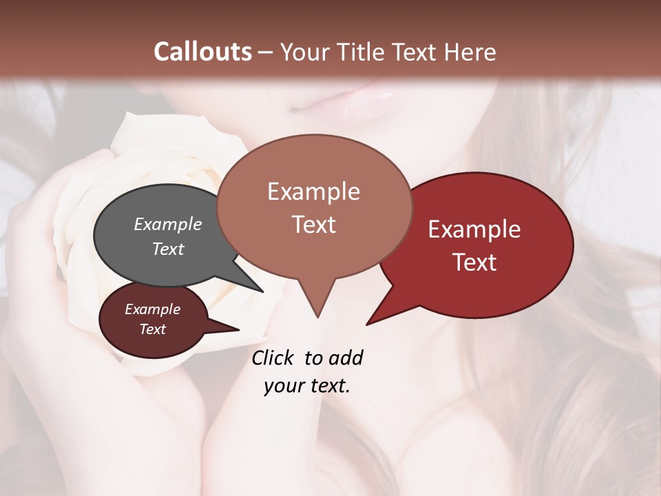 Girl Glamor Romantic PowerPoint Template