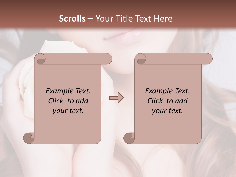 Girl Glamor Romantic PowerPoint Template