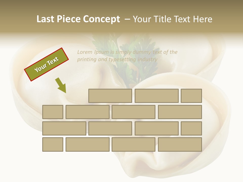 Pelmeni Cook Isolated PowerPoint Template