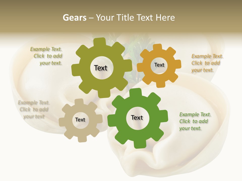 Pelmeni Cook Isolated PowerPoint Template