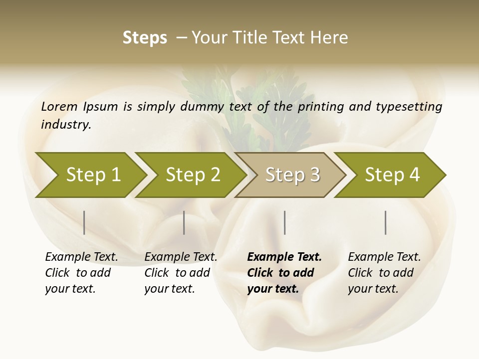 Pelmeni Cook Isolated PowerPoint Template