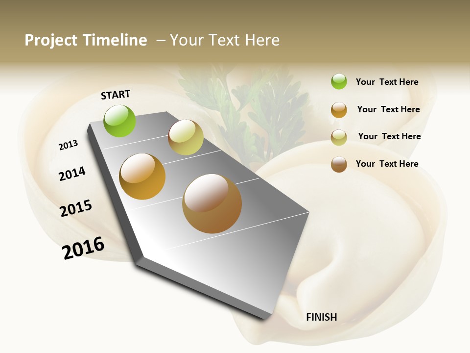 Pelmeni Cook Isolated PowerPoint Template