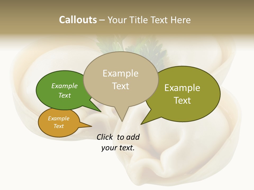 Pelmeni Cook Isolated PowerPoint Template