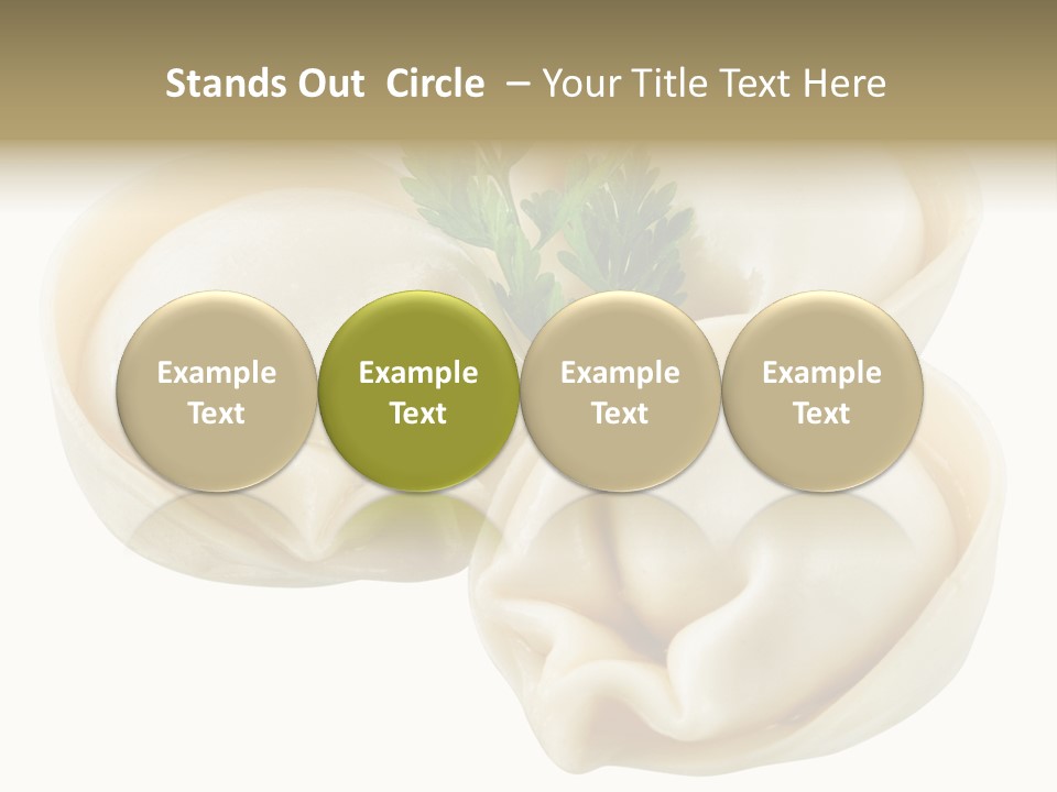 Pelmeni Cook Isolated PowerPoint Template