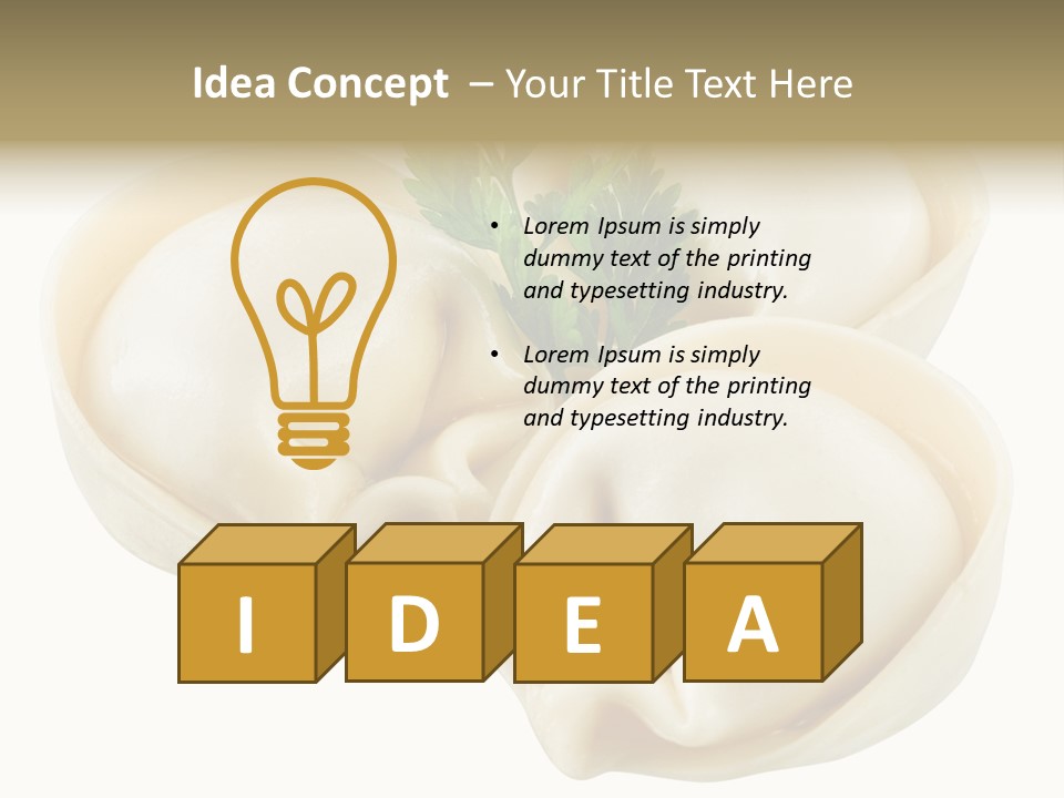 Pelmeni Cook Isolated PowerPoint Template