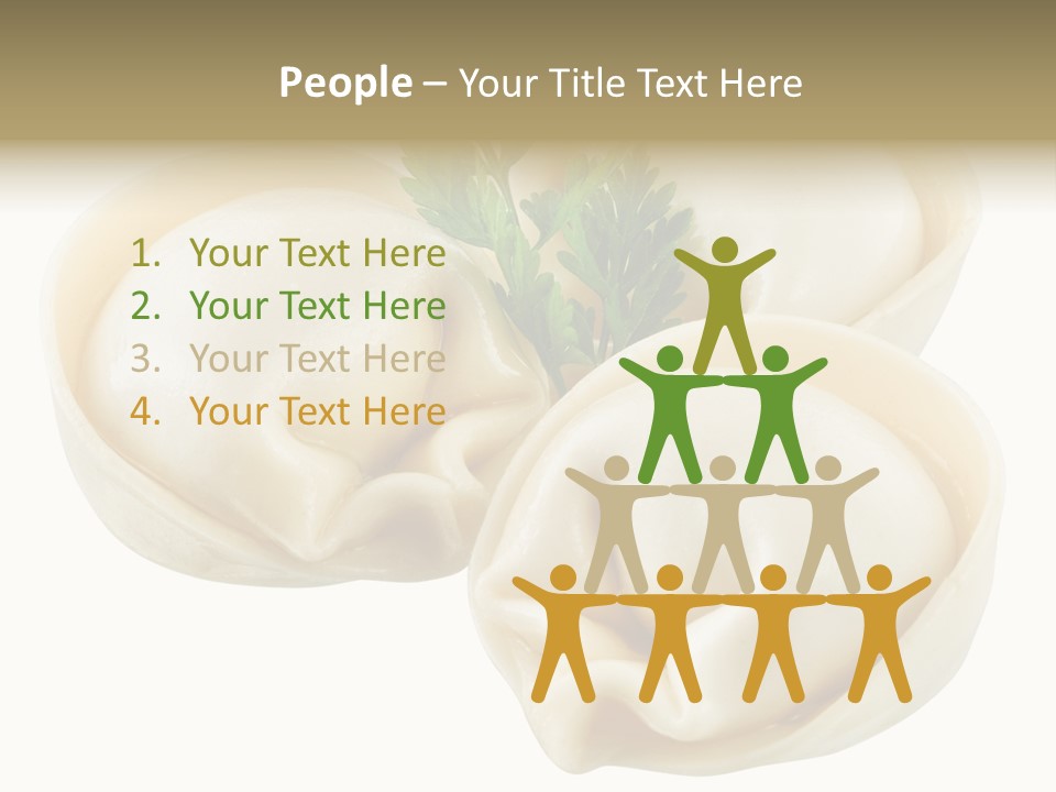 Pelmeni Cook Isolated PowerPoint Template