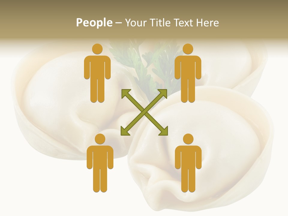 Pelmeni Cook Isolated PowerPoint Template