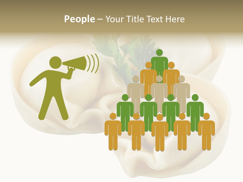 Pelmeni Cook Isolated PowerPoint Template