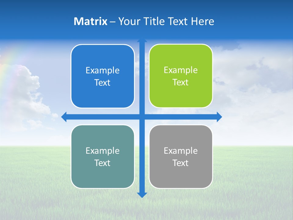 Cloud Ripe Grass PowerPoint Template