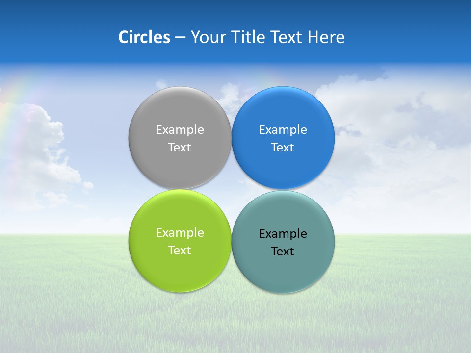 Cloud Ripe Grass PowerPoint Template
