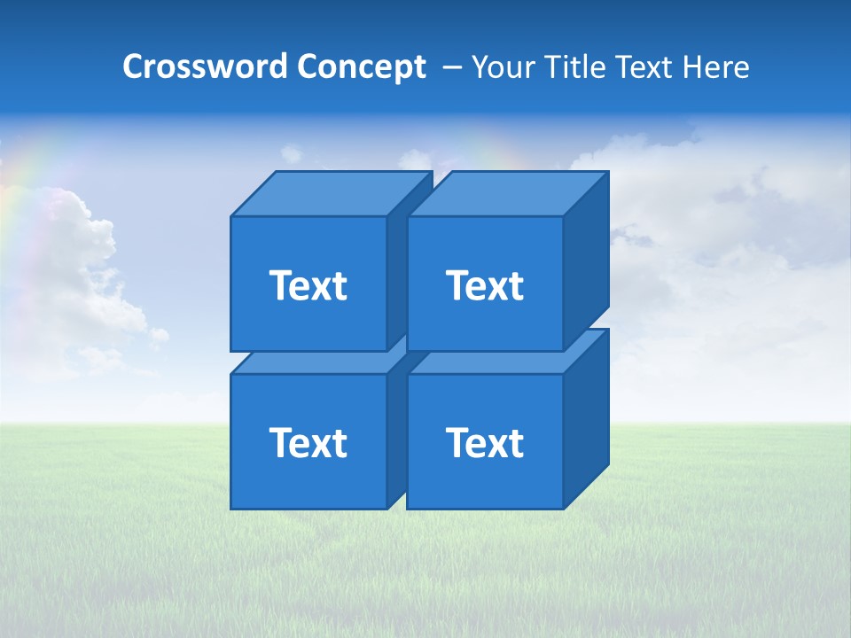Cloud Ripe Grass PowerPoint Template