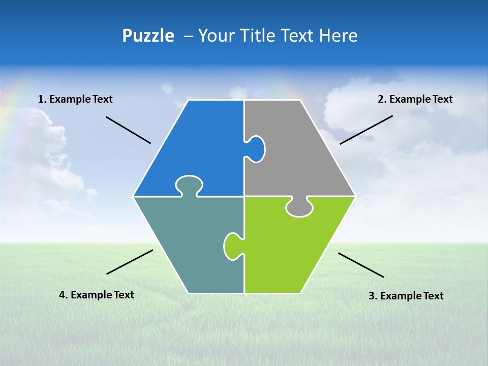 Cloud Ripe Grass PowerPoint Template