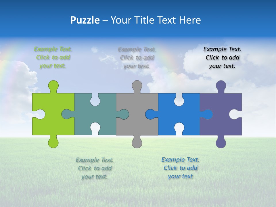 Cloud Ripe Grass PowerPoint Template