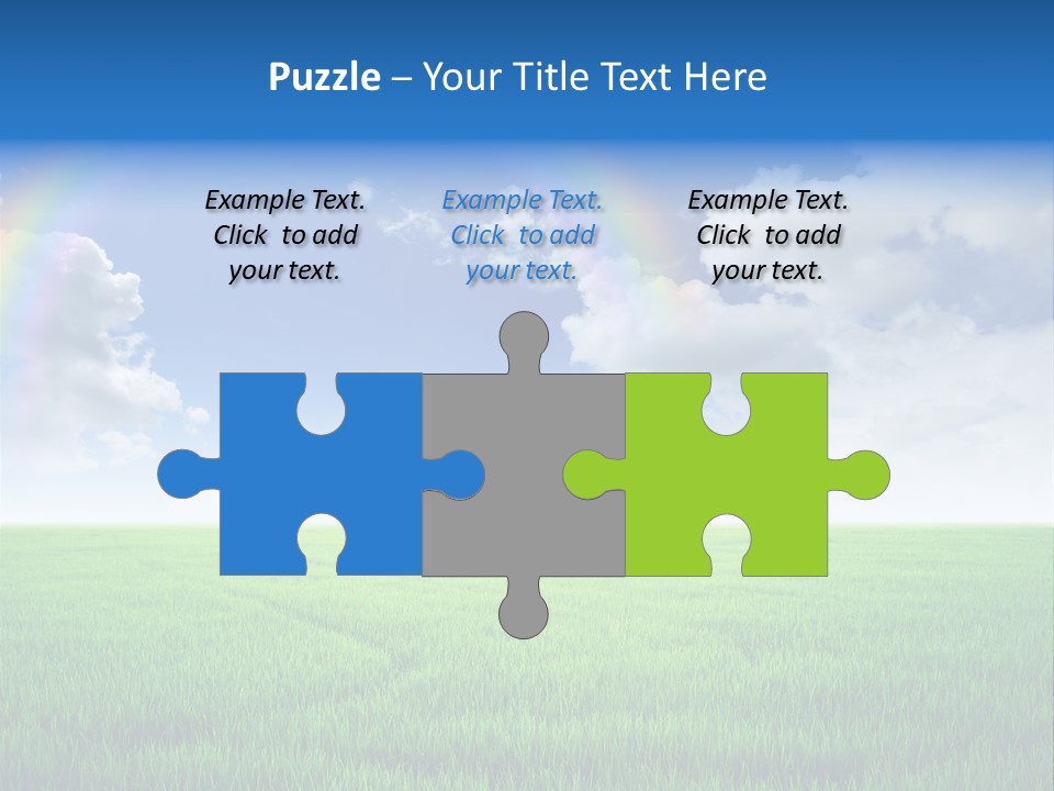 Cloud Ripe Grass PowerPoint Template