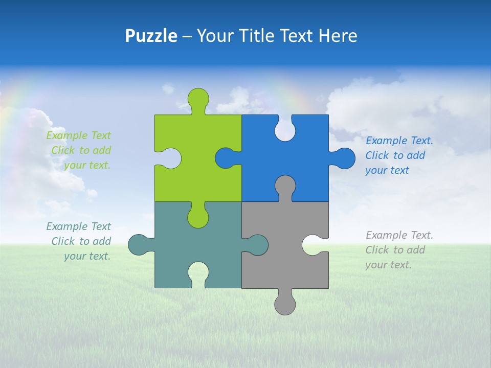 Cloud Ripe Grass PowerPoint Template