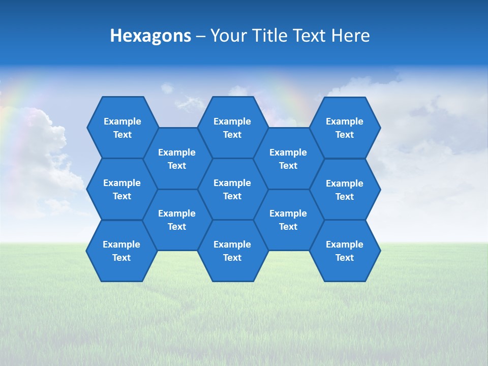 Cloud Ripe Grass PowerPoint Template