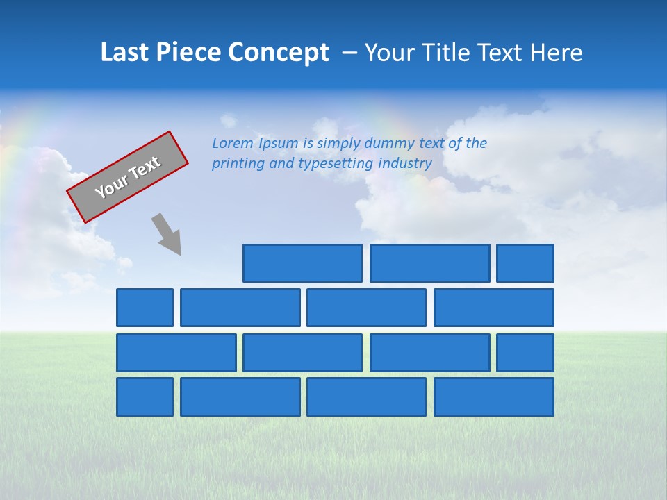 Cloud Ripe Grass PowerPoint Template