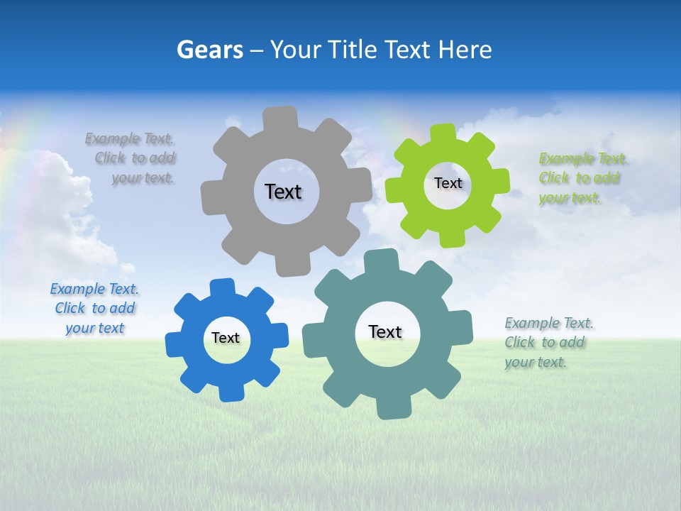 Cloud Ripe Grass PowerPoint Template