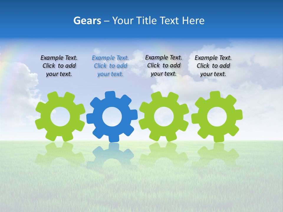 Cloud Ripe Grass PowerPoint Template