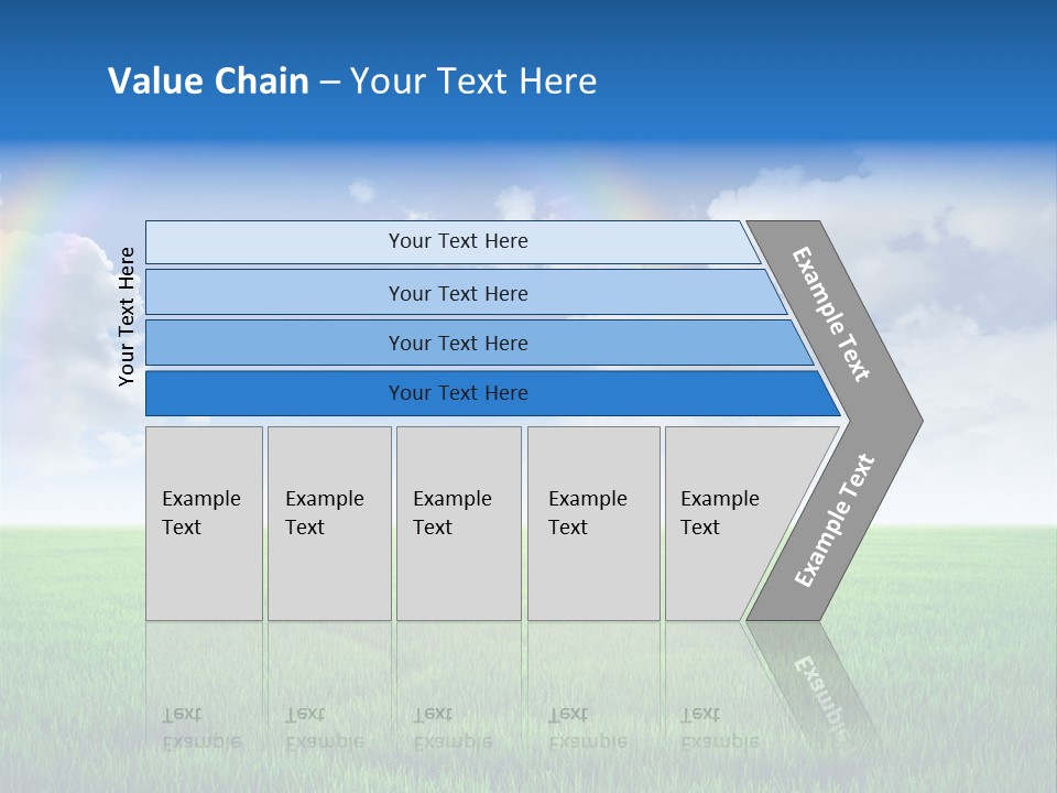 Cloud Ripe Grass PowerPoint Template