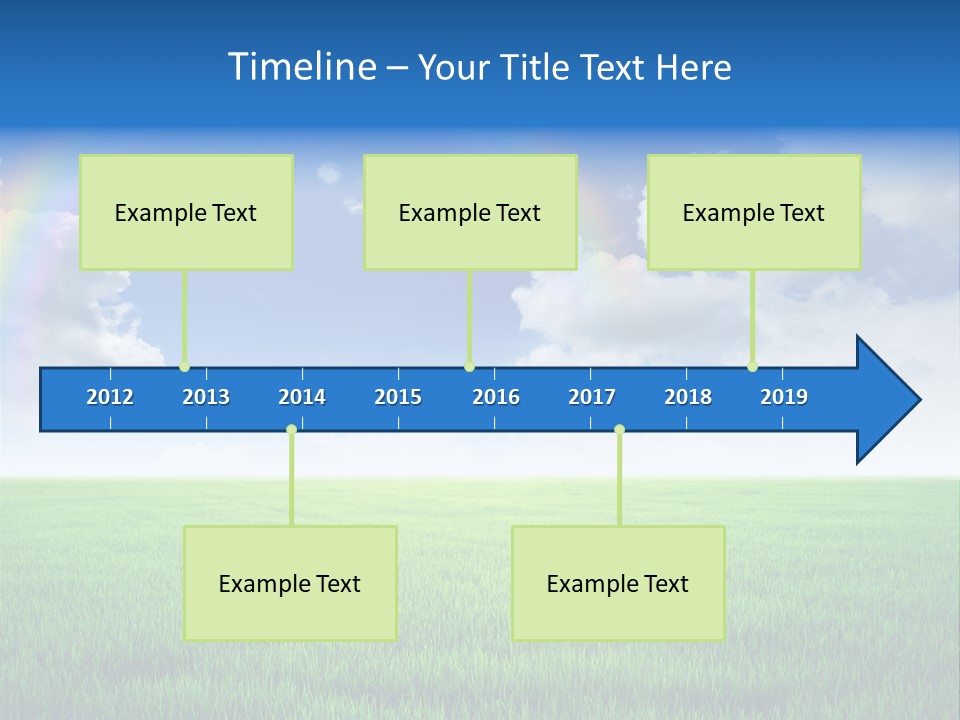 Cloud Ripe Grass PowerPoint Template