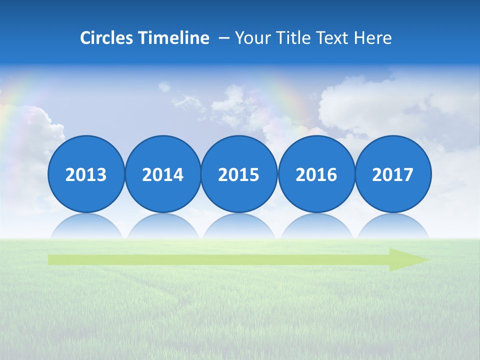 Cloud Ripe Grass PowerPoint Template