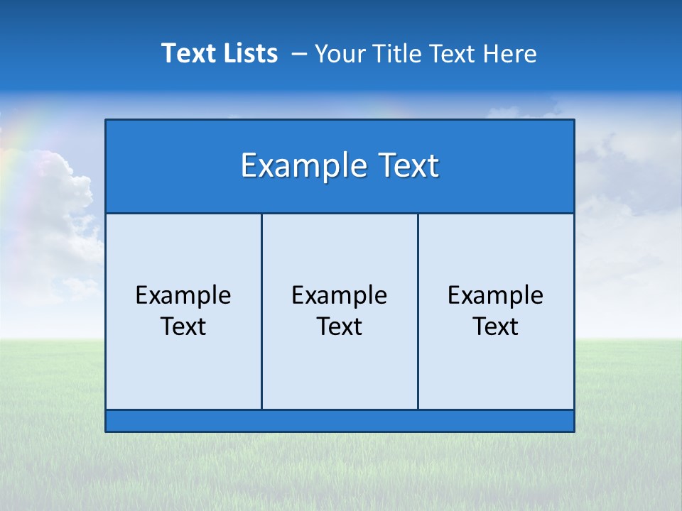 Cloud Ripe Grass PowerPoint Template