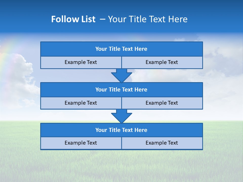 Cloud Ripe Grass PowerPoint Template
