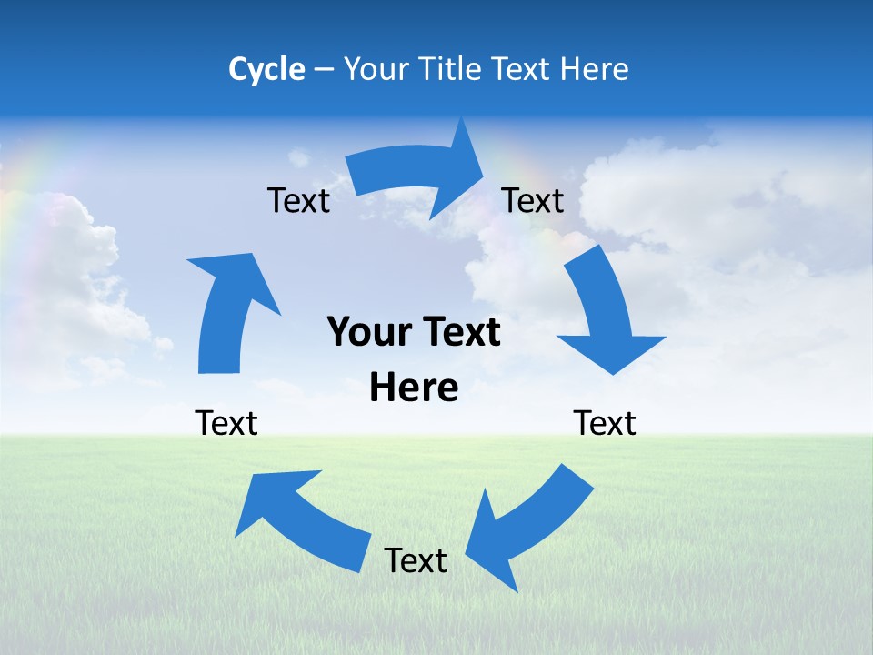 Cloud Ripe Grass PowerPoint Template