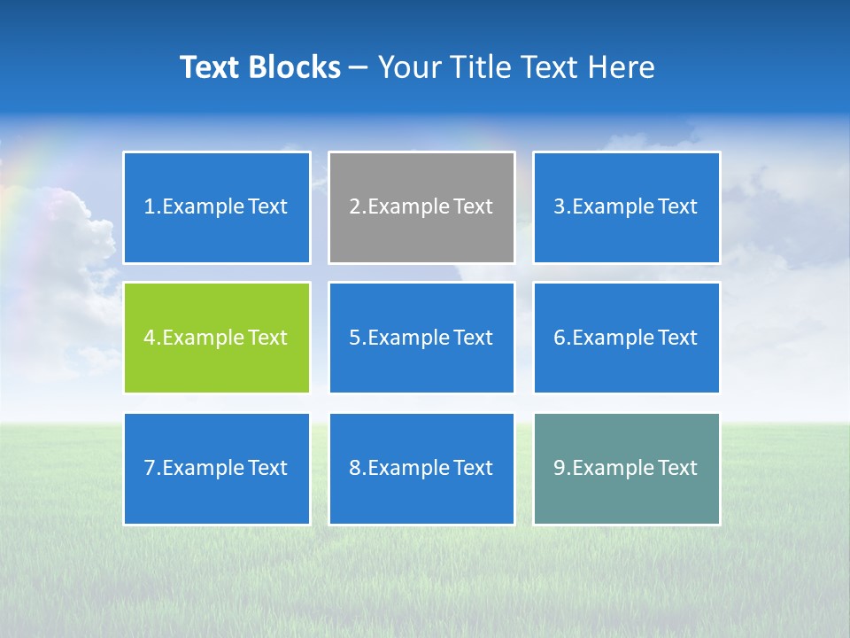 Cloud Ripe Grass PowerPoint Template