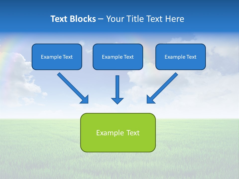 Cloud Ripe Grass PowerPoint Template